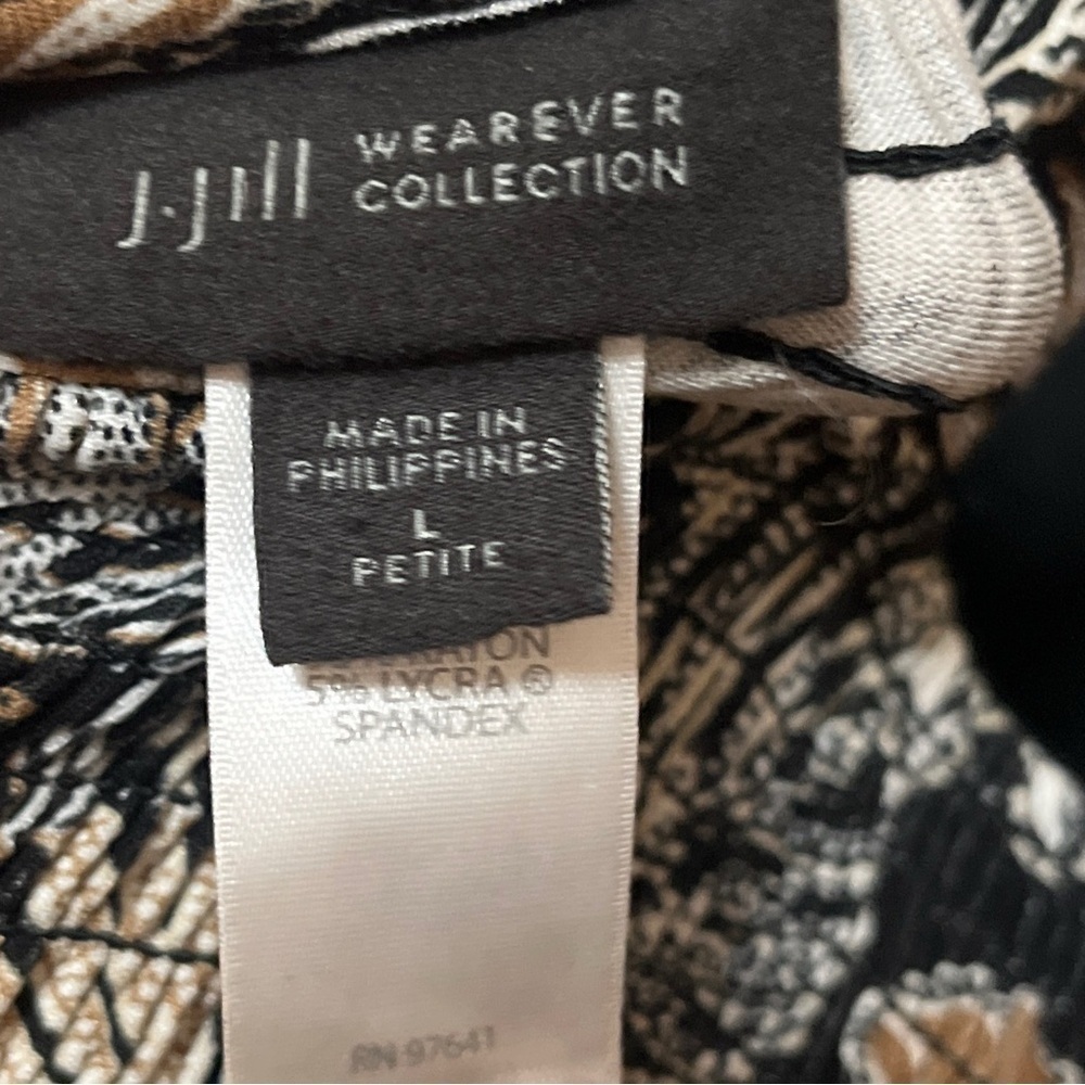 J. Jill Wearever Leaf Floral Print Jumpsuit - Picture 4 of 4